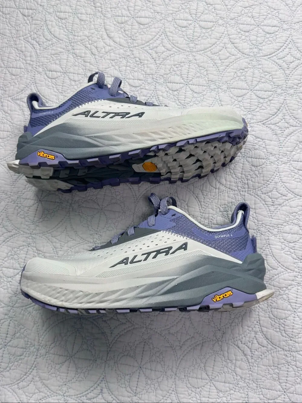 Altra Olympus 6 Trail Running Shoes Gray/Blue Womens Size 8